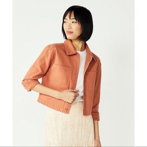 NWT Nine West Trucker Jacket Pink Size S